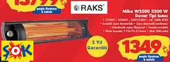 RAKS MİKA W2500 2300 W DUVAR TİPİ ISITICI